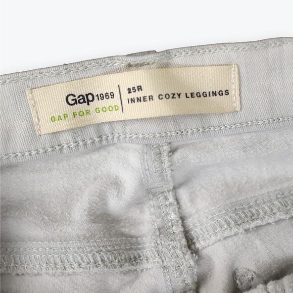 GAP 1969 Gray Inner Cozy Leggings 25R NWOT - Picture 3 of 6